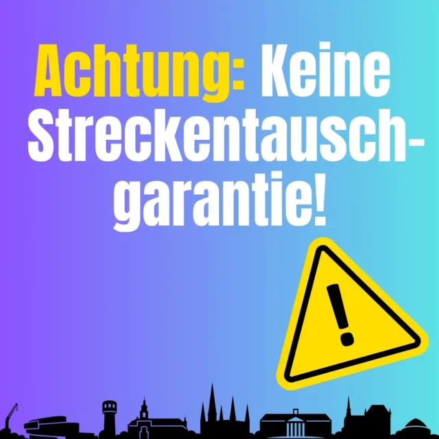 Wir möchten euch darauf aufmerksam machen, dass eine Ummeldung auf eine andere Strecke am Veranstaltungstag nur möglich ist, wenn diese nicht ausverkauft ist. Wenn Startnummern zurück gegeben werden, werde ggf Plätze frei.